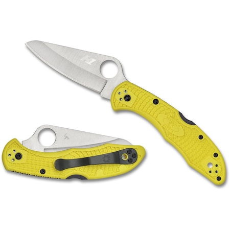 Spyderco 2024 Spyderco Salt 2 Lightweight Yellow H1 Plain SPY-C88PYL2